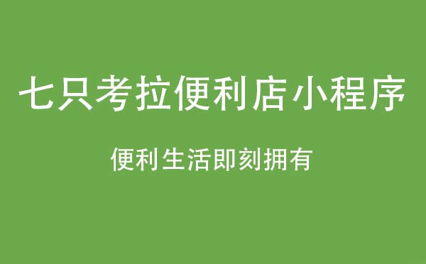 七只考拉便利店小程序,便利生活_零售小程序測評
