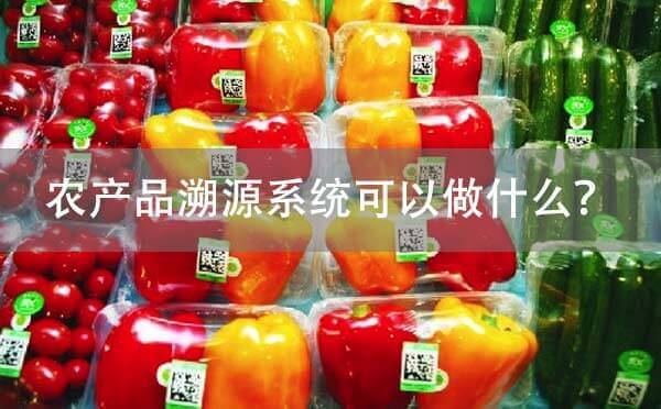 農(nóng)產(chǎn)品溯源系統(tǒng)可以做什么？